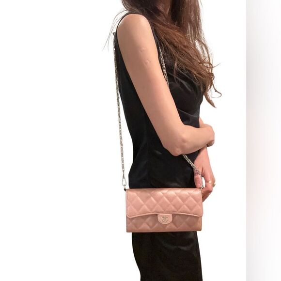 Chanel Brown Quilted Wallet Timeless Design - Picture 11 of 16